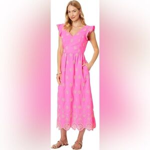 Lilly Pulitzer Lillyanne Flutter Sleeve Dress